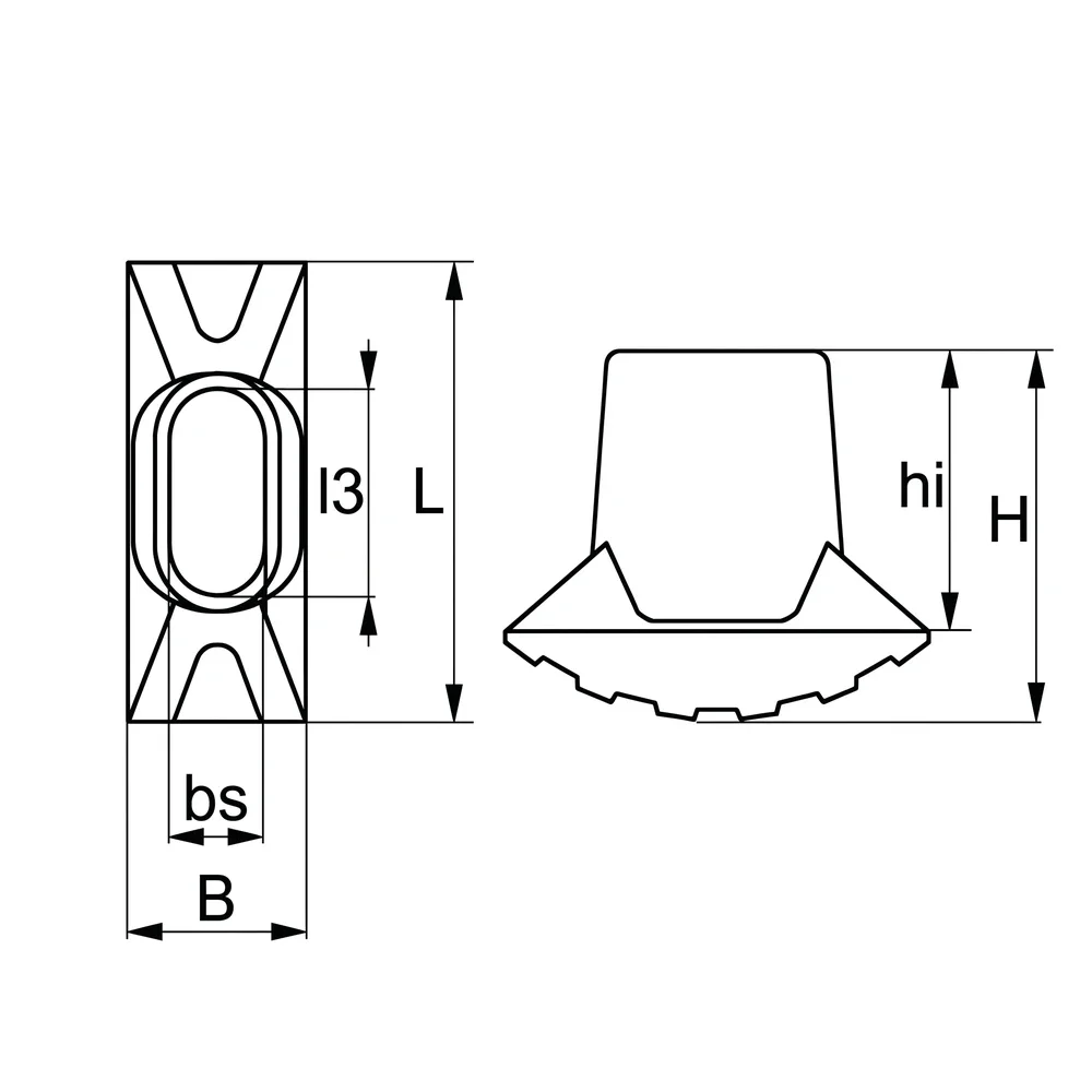 Plano de dimensiones Pies de escalera