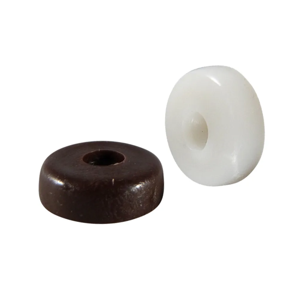 Tope deslizador redondo PE-LD Ø21mm - con agujero avellanado Ø4mm - Marrón imagen 2
