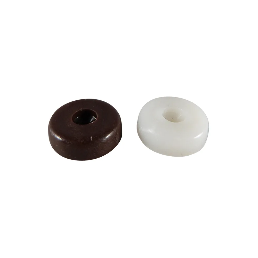 Tope deslizador redondo PE-LD Ø21mm - con agujero avellanado Ø4mm - Marrón imagen 3
