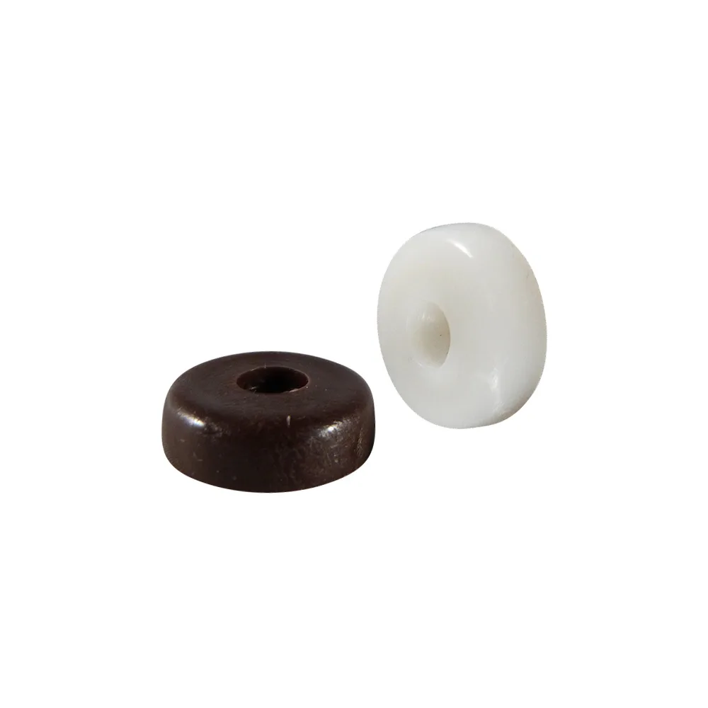 Tope deslizador redondo PE-LD Ø21mm - con agujero avellanado Ø4mm - Marrón imagen 4