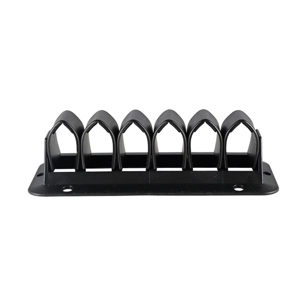 Soporte de cable ABS 110x65mm - 4 bucles - Blanco imagen 2