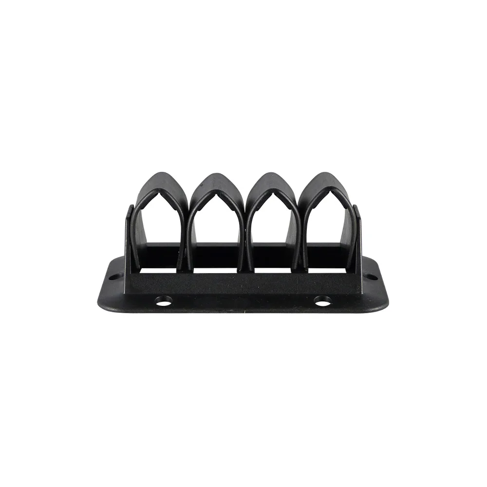 Soporte de cable ABS 110x65mm - 4 bucles - Blanco imagen 4