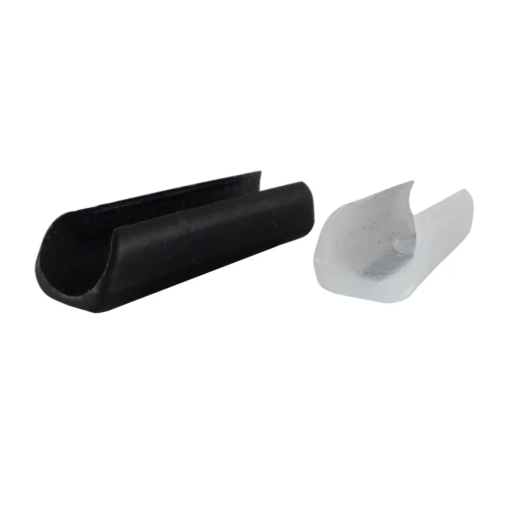 Deslizador rectangular para tubos autobloqueante PP - Ø10-11mm - Negro imagen 3