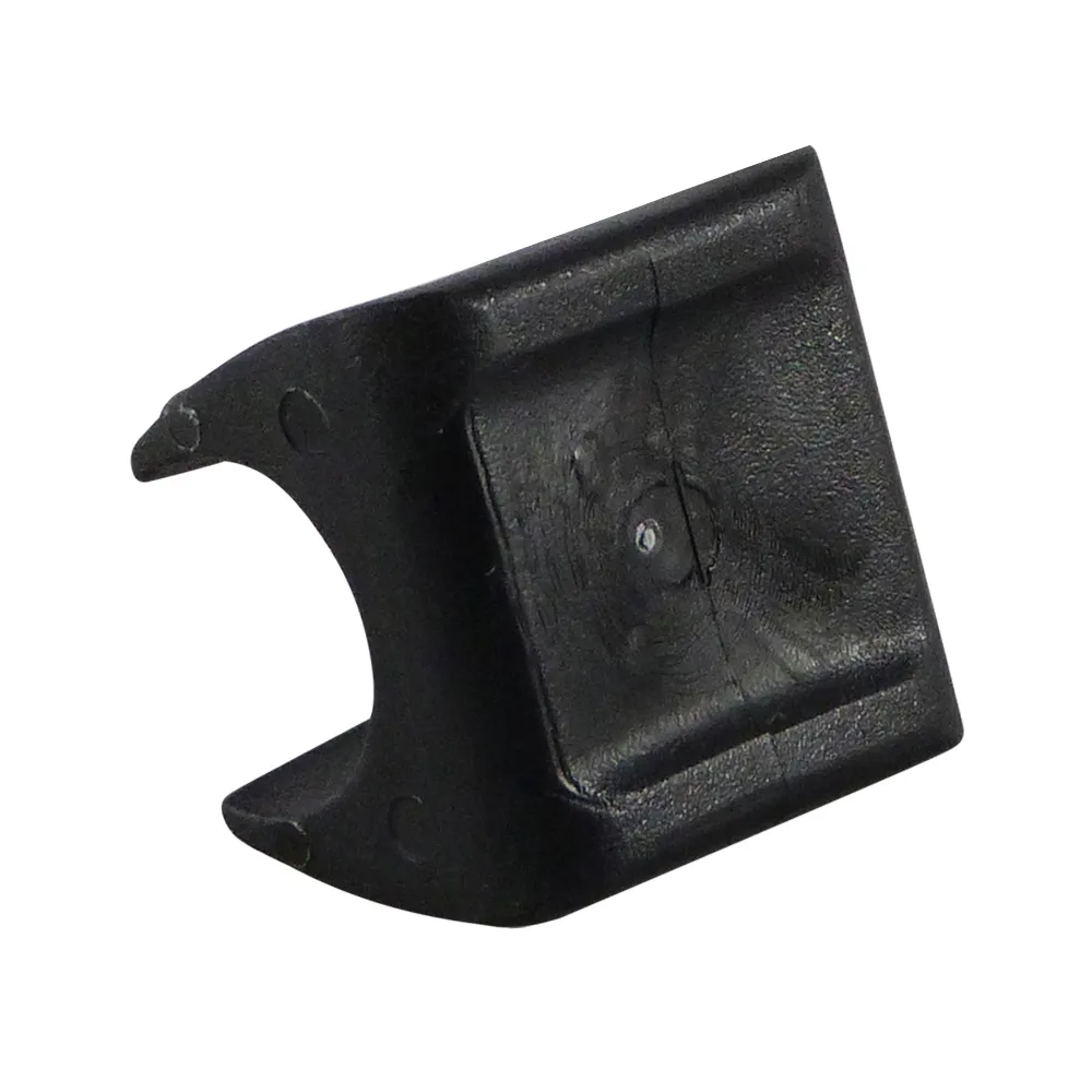 Taco con fieltro rectangular para tubos autobloqueante PP - Ø10-11mm - Negro imagen 2