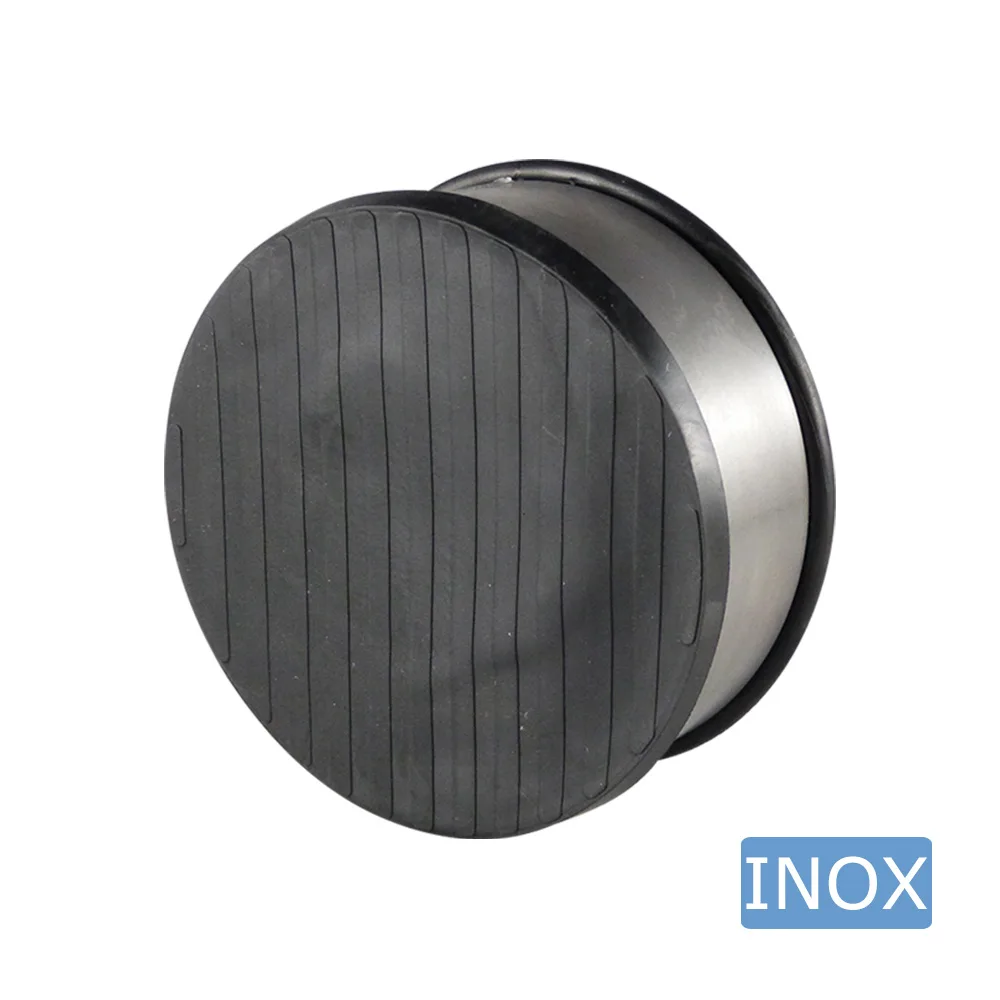 Tope de puerta redondo Ø110x60mm - Acero inoxidable imagen 2