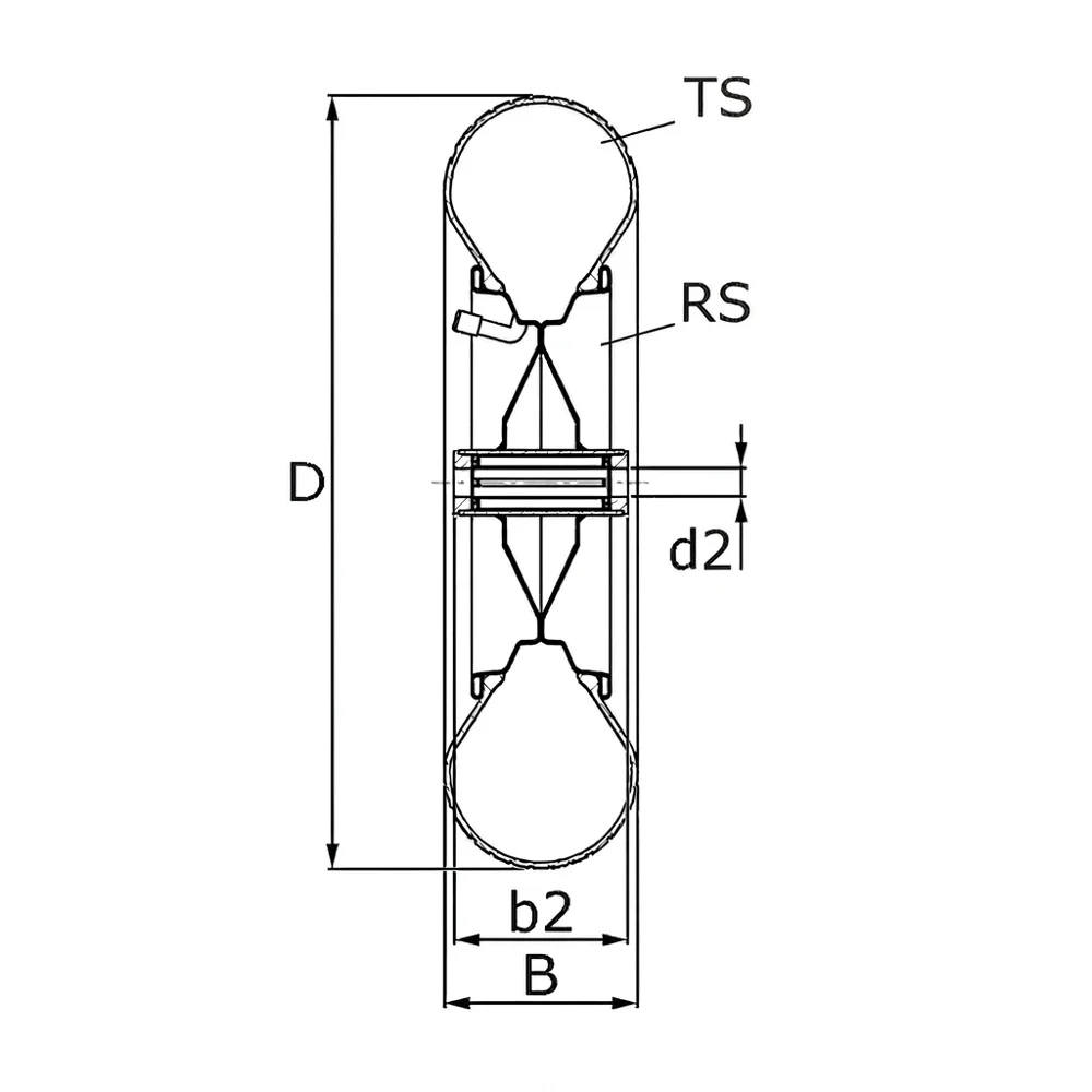 Plano de dimensiones Rueda de carretilla