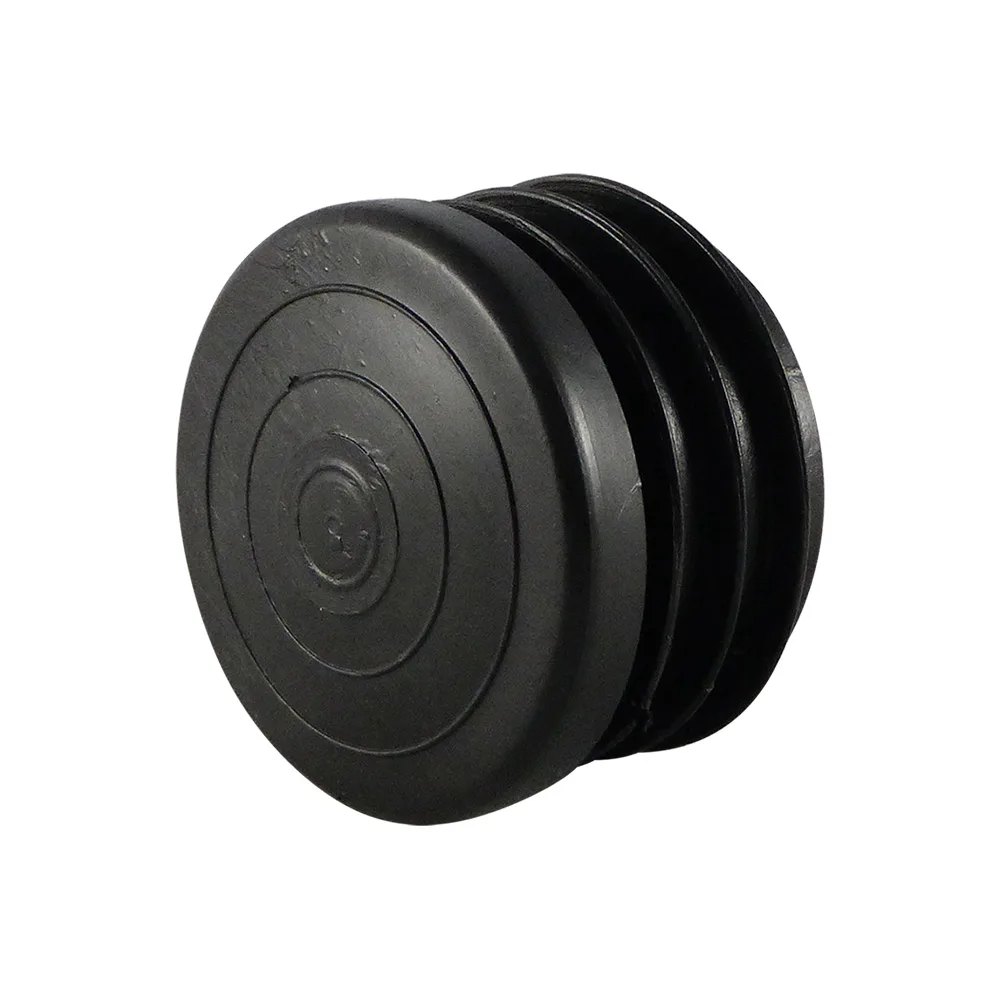 Contera semiesférica con aletas Ø10mm - 1.0-2.0mm - cabeza maciza - Negro