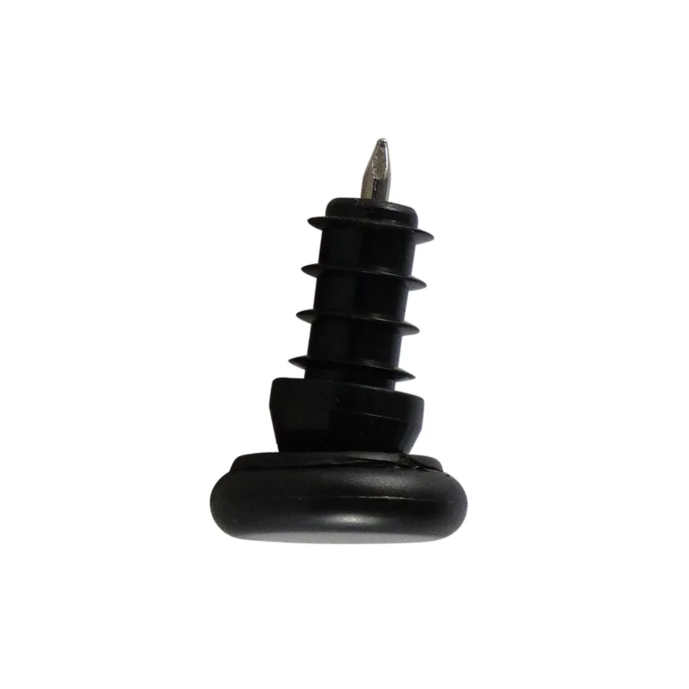 Contera de suelo PA Ø20mm - 1.5-2.0mm - vástago metálico - rótula - negro imagen 3