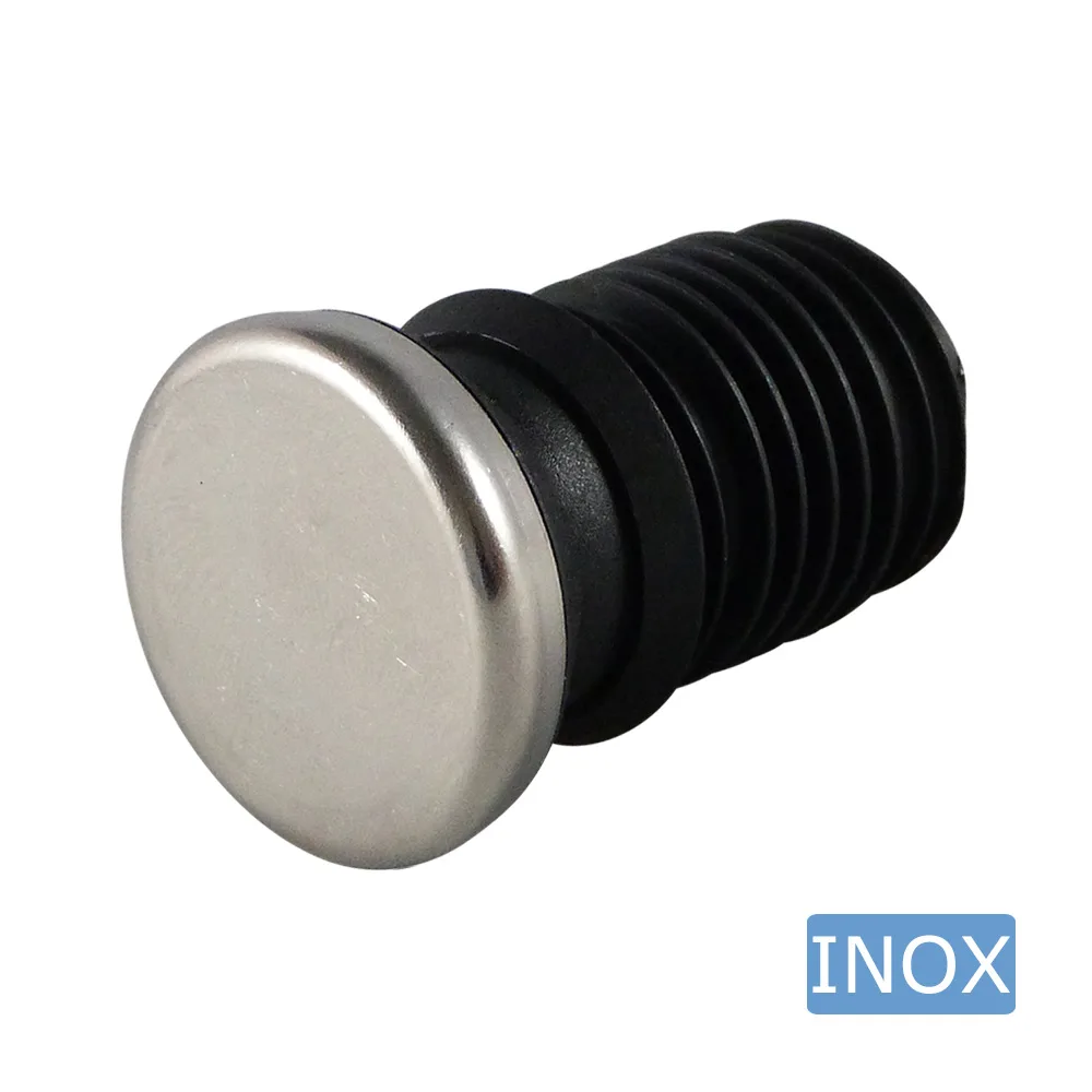 Contera redonda flexible con base de acero inoxidable