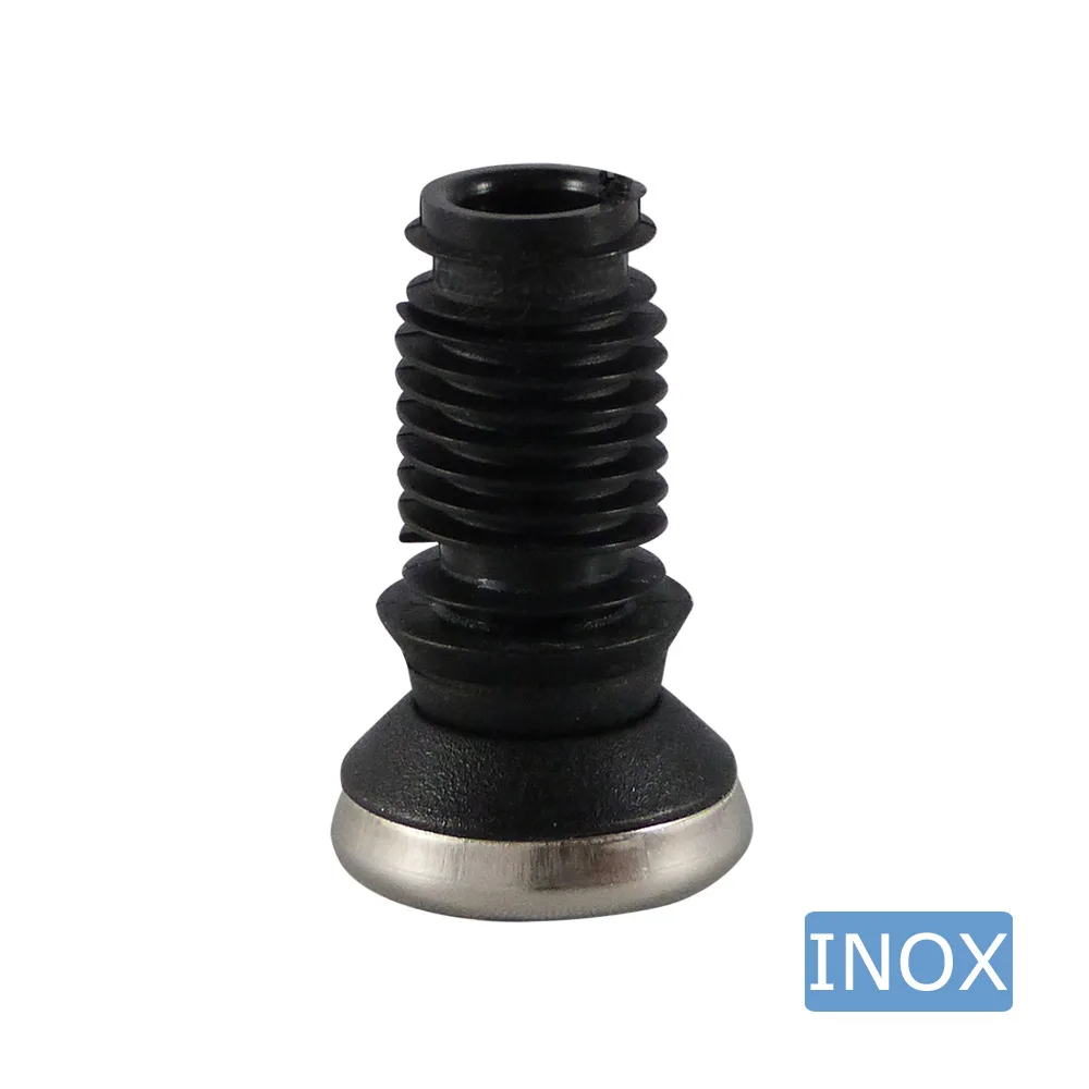 Contera redonda flexible con base de acero inoxidable