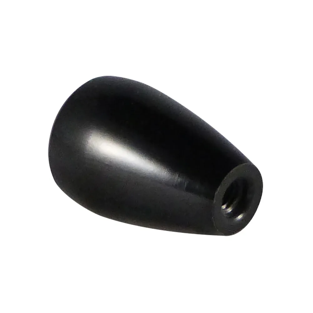 Pomo ovalado baquelita Ø29x44mm - Casquillo roscado M8 - Negro imagen 5