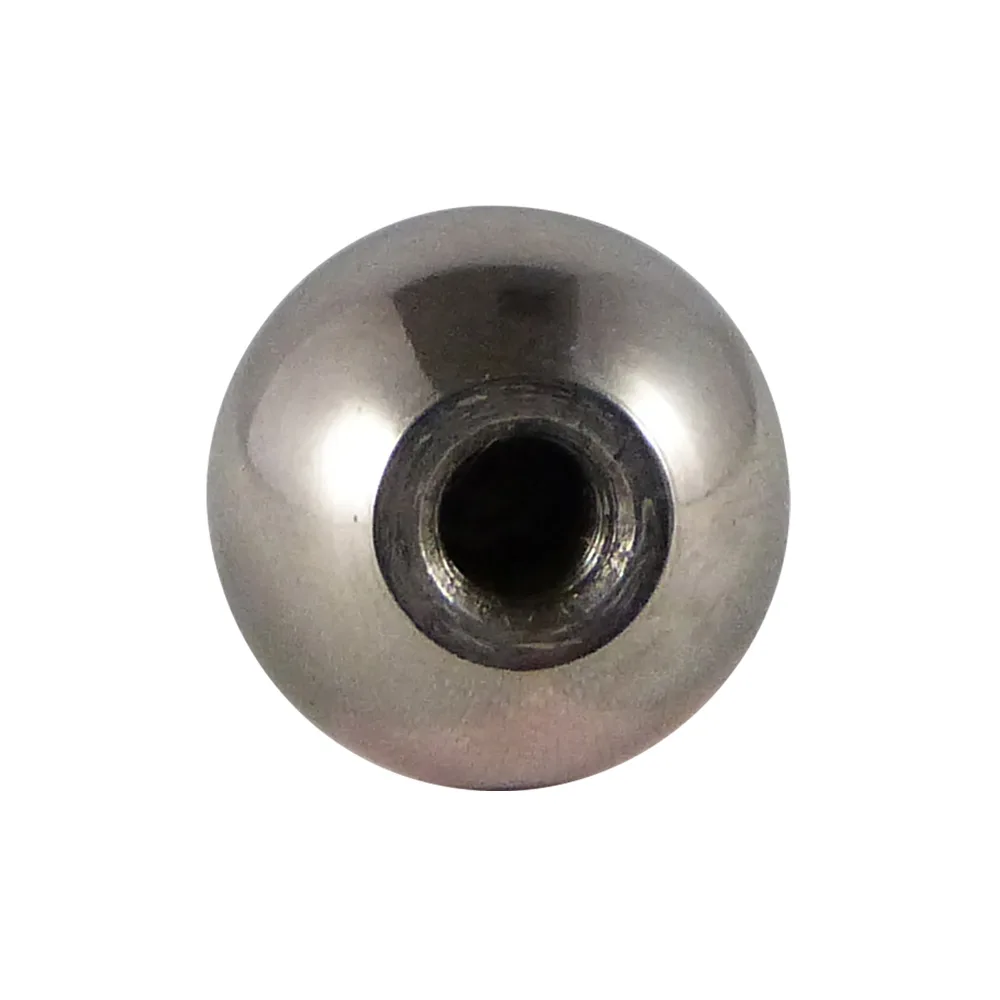Pomo esférico de acero inoxidable DIN 319 con rosca hembra