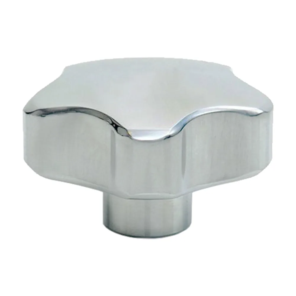 Pomo estrella de aluminio con rosca hembra