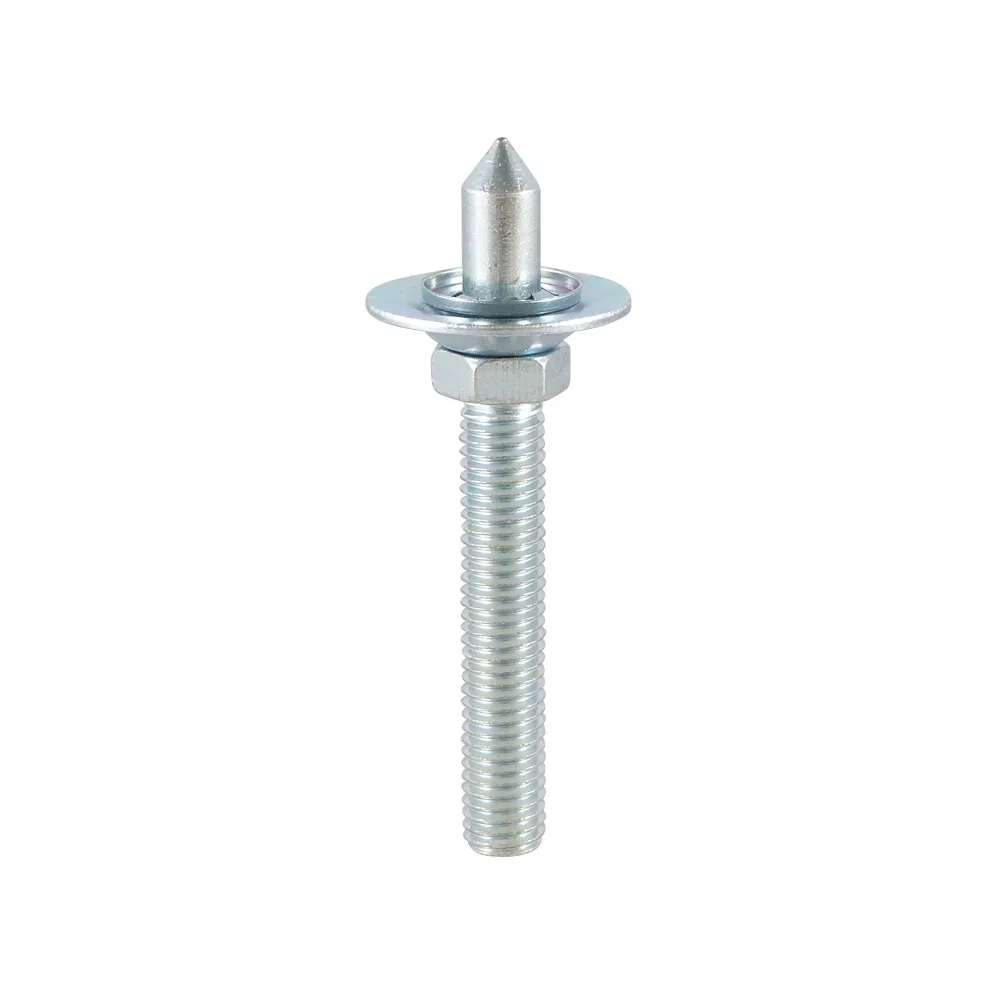 Pie de sujeción redondo para techo Ø80 - M10x55 - Zinc imagen 2