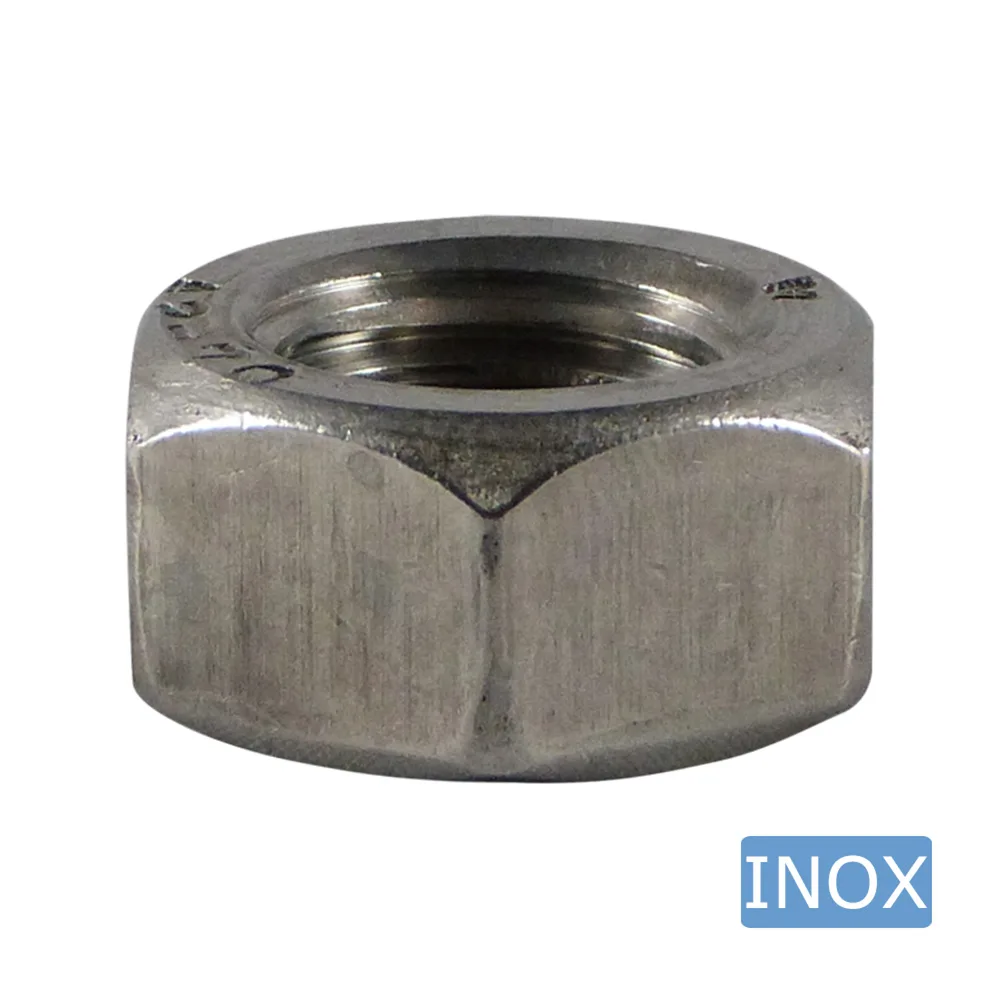 Tuerca hexagonal - DIN 934 - M4 - Acero inoxidable A2 (AISI 304) imagen 2
