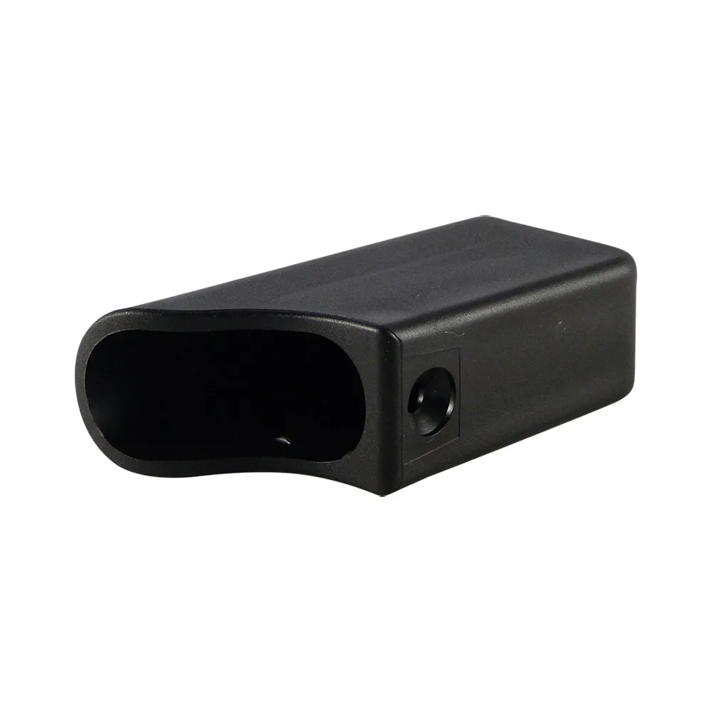 Contera exterior envolvente para tubo ovalado PE - Ø20x38mm - Negro imagen 2