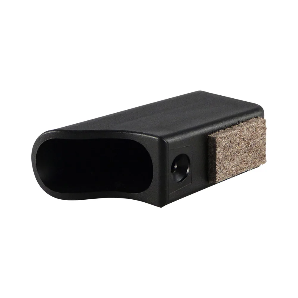 Contera exterior envolvente con fieltro para tubo ovalado PE - Ø38x20mm Negro imagen 2