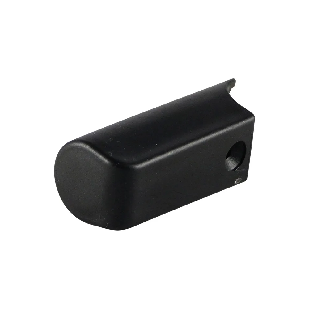 Contera exterior PE para tubo redondo - Ø38mm - base gruesa - pata cruzada - Negro imagen 2