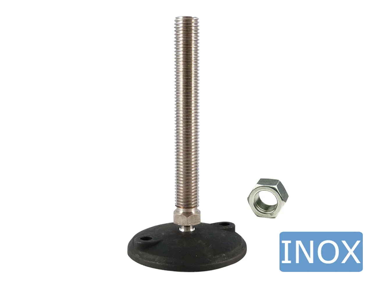 Pie nivelador articulado – alta resistencia – acero inoxidable – Pies niveladores - acero inoxidable