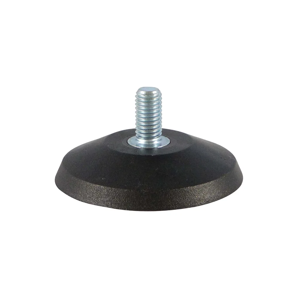 Pie nivelador cónico fijo PP Ø70 - M10x40 - Gris imagen 4