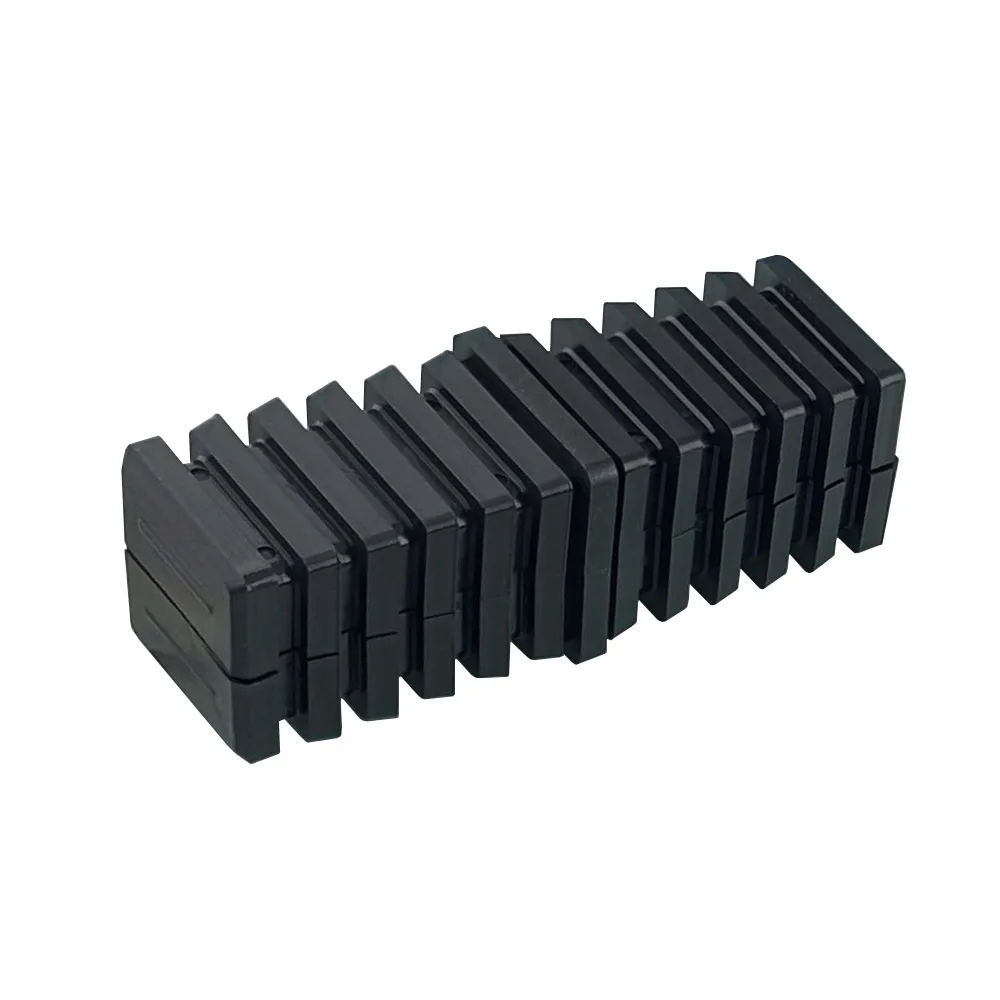 Conector cuadrado 30x30 - 1.5mm - dos piezas - 1D2 - Negro imagen 5
