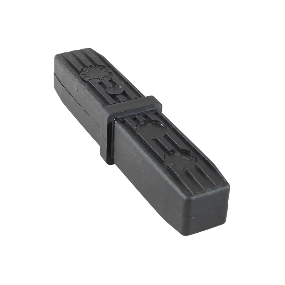 Conector cuadrado 30x30 - 1.5mm - dos piezas - 1D2 - Negro