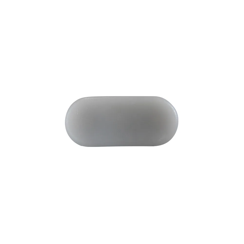 Deslizador ovalado con clavo PE-HD 45x20mm - con arandela de goma - Blanco imagen 5