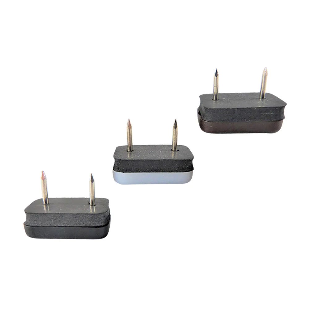 Tope deslizante rectangular con clavo - antirruido