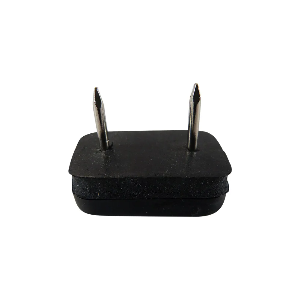 Tope deslizante rectangular con clavo - antirruido