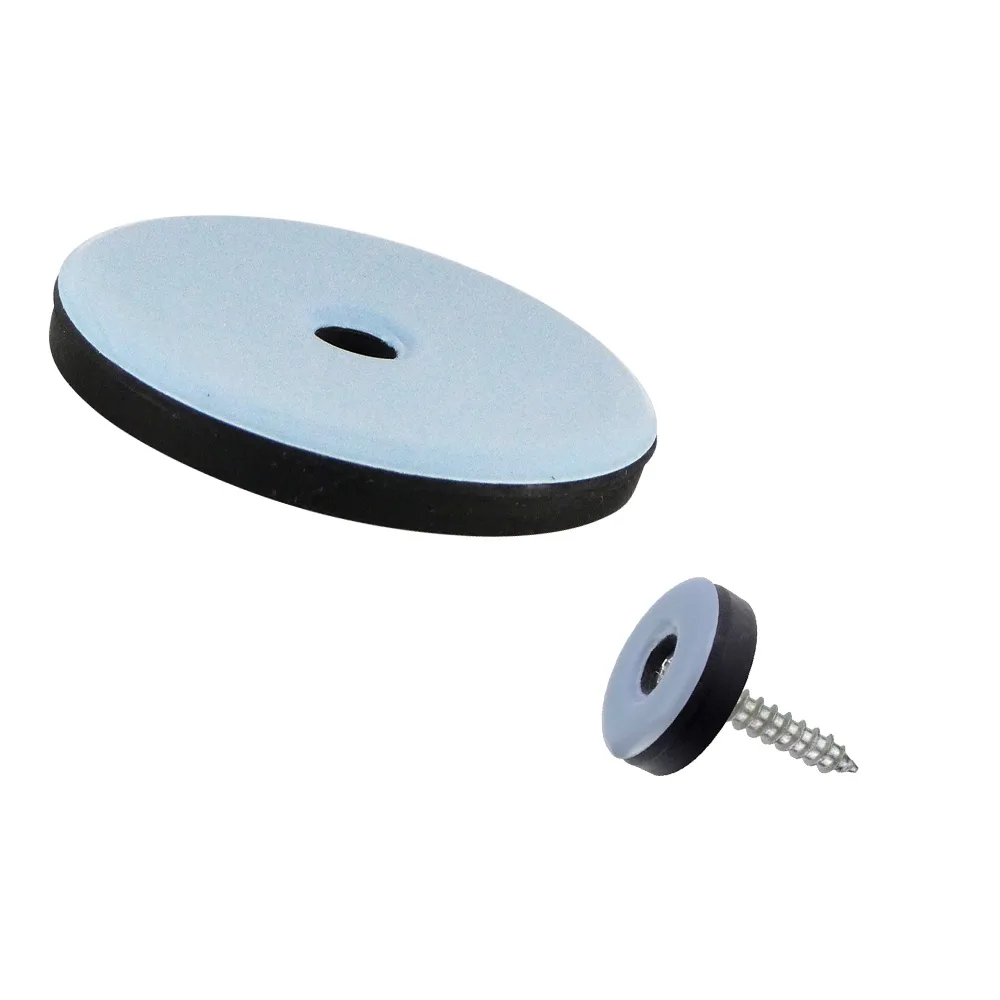 Deslizador para muebles de teflón PTFE para tubo Ø25mm - con agujero Ø4.3mm imagen 2