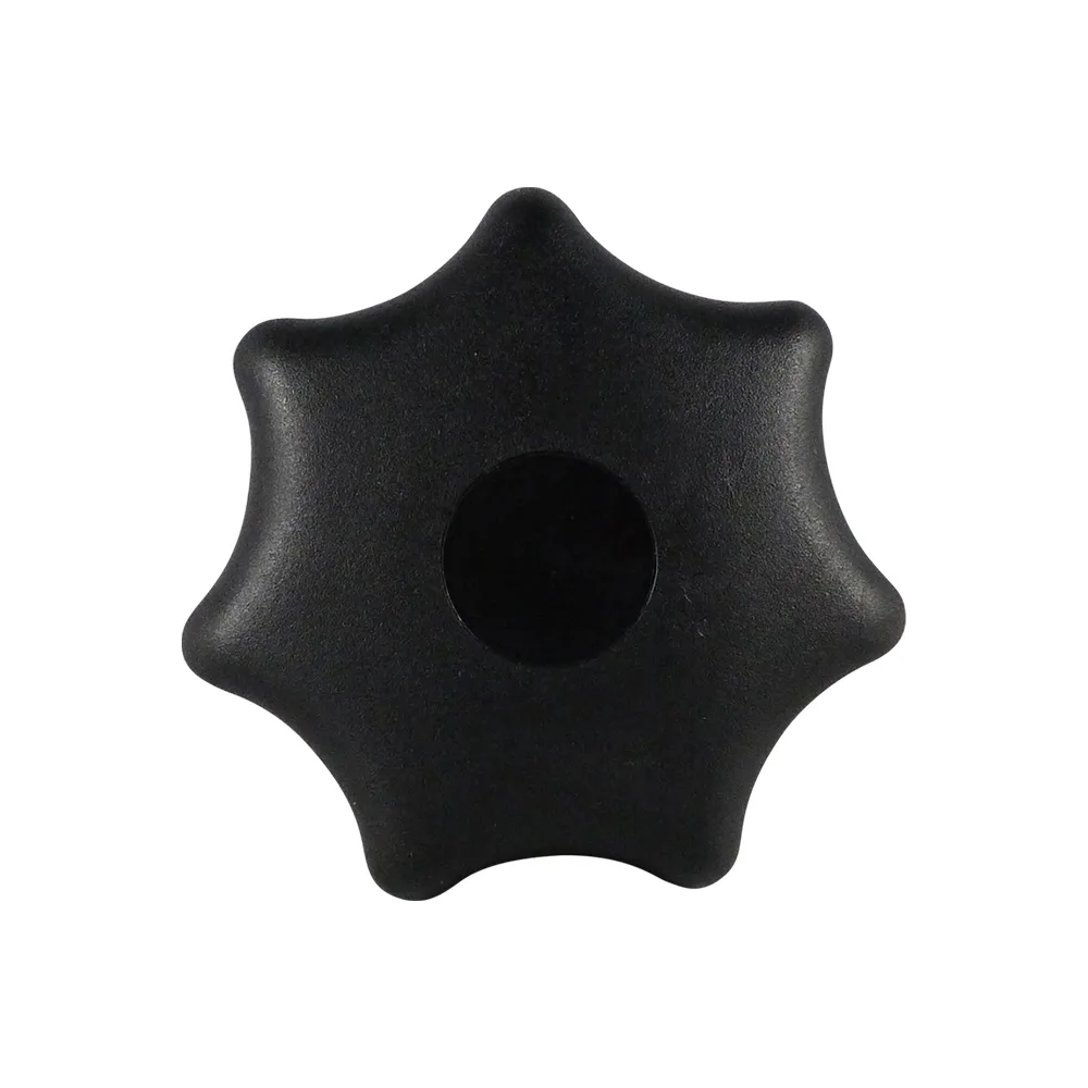 Pomo estrella PP Ø80 - M16x40mm - Negro imagen 2