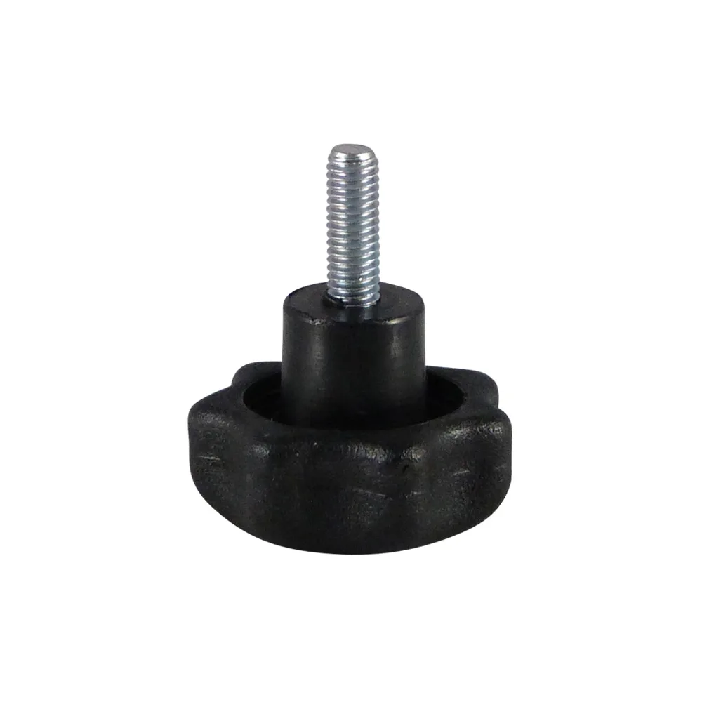 Pomo estrella PP Ø80 - M16x40mm - Negro imagen 5