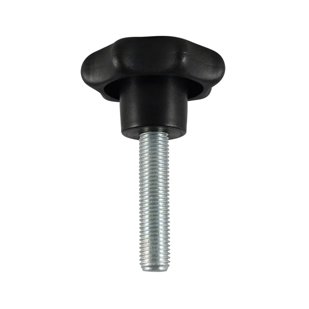 Pomo estrella PP Ø80 - M16x40mm - Negro