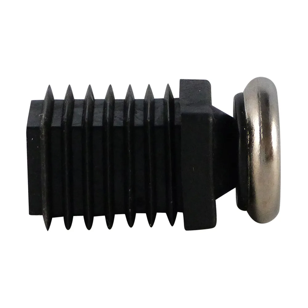 Contera articulada con base deslizante de acero inoxidable para tubos cuadrados