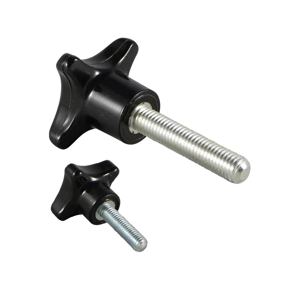 Pomo cruz Ø50 - M10x64mm - Negro imagen 3