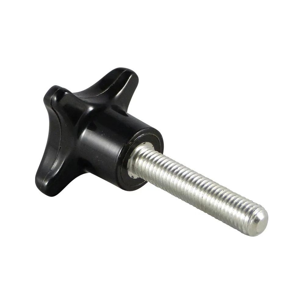 Pomo cruz Ø50 - M10x64mm - Negro imagen 4