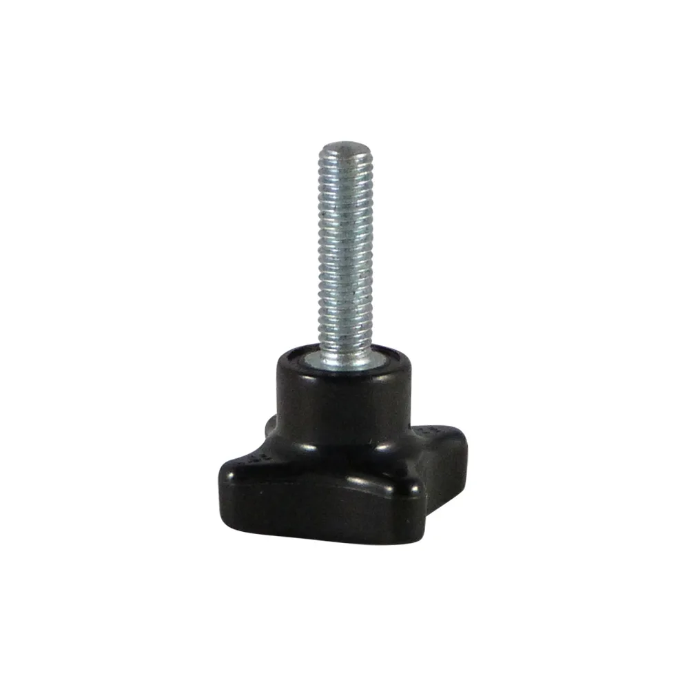 Pomo cruz Ø50 - M10x64mm - Negro imagen 5
