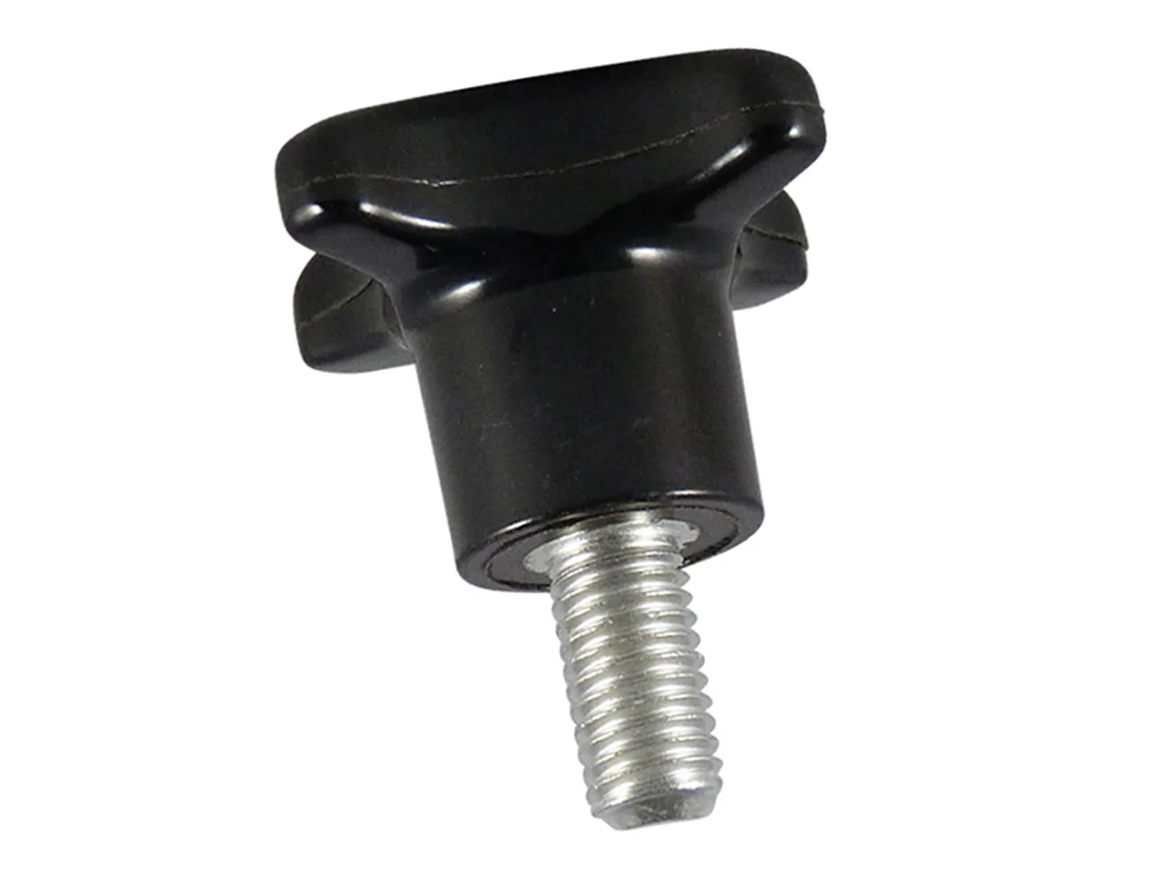 Pomo cruz de baquelita – DIN 6335 – rosca macho – Pomos cruz