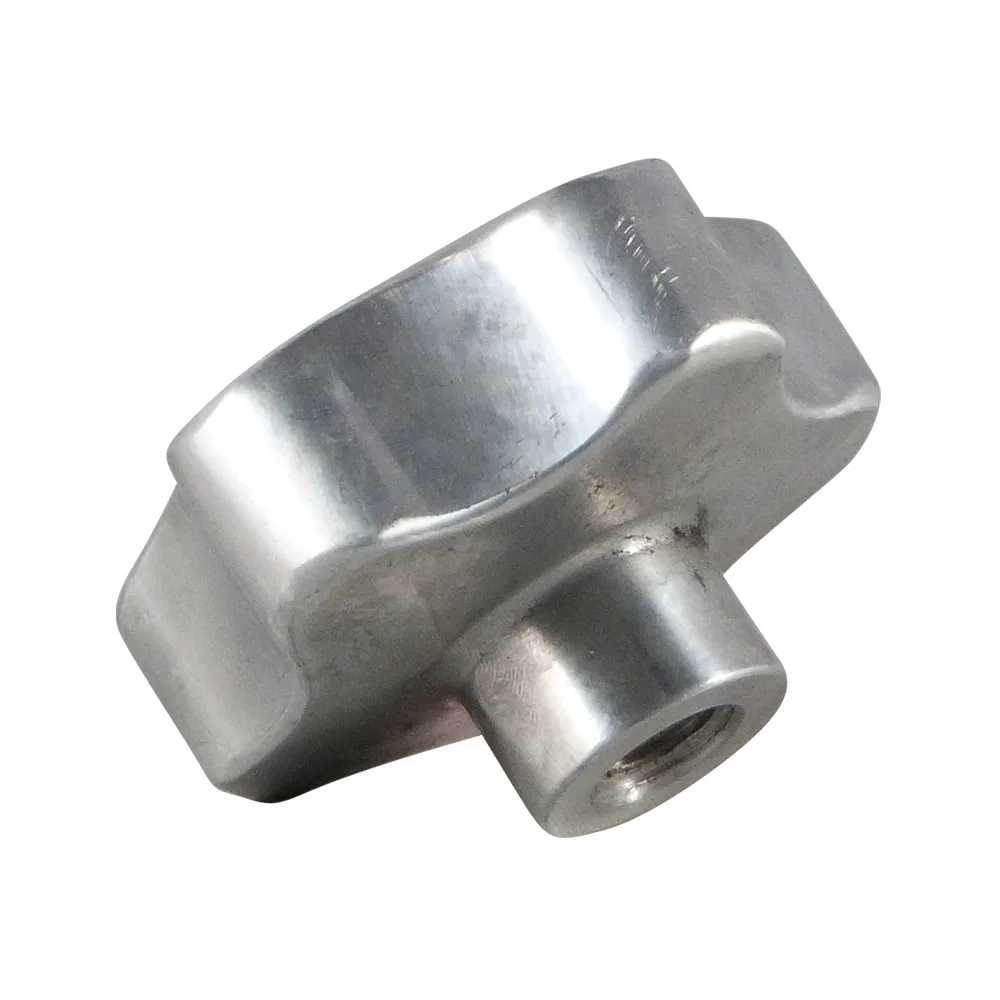 Pomo estrella Ø60mm - DIN 6336 - casquillo roscado M12 - pasante - Aluminio imagen 4