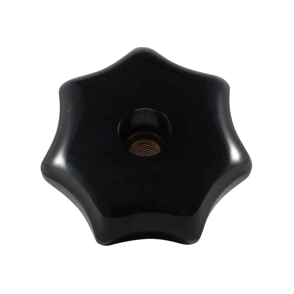 Pomo estrella baquelita Ø50 - M8 - rosca hembra - Negro imagen 2