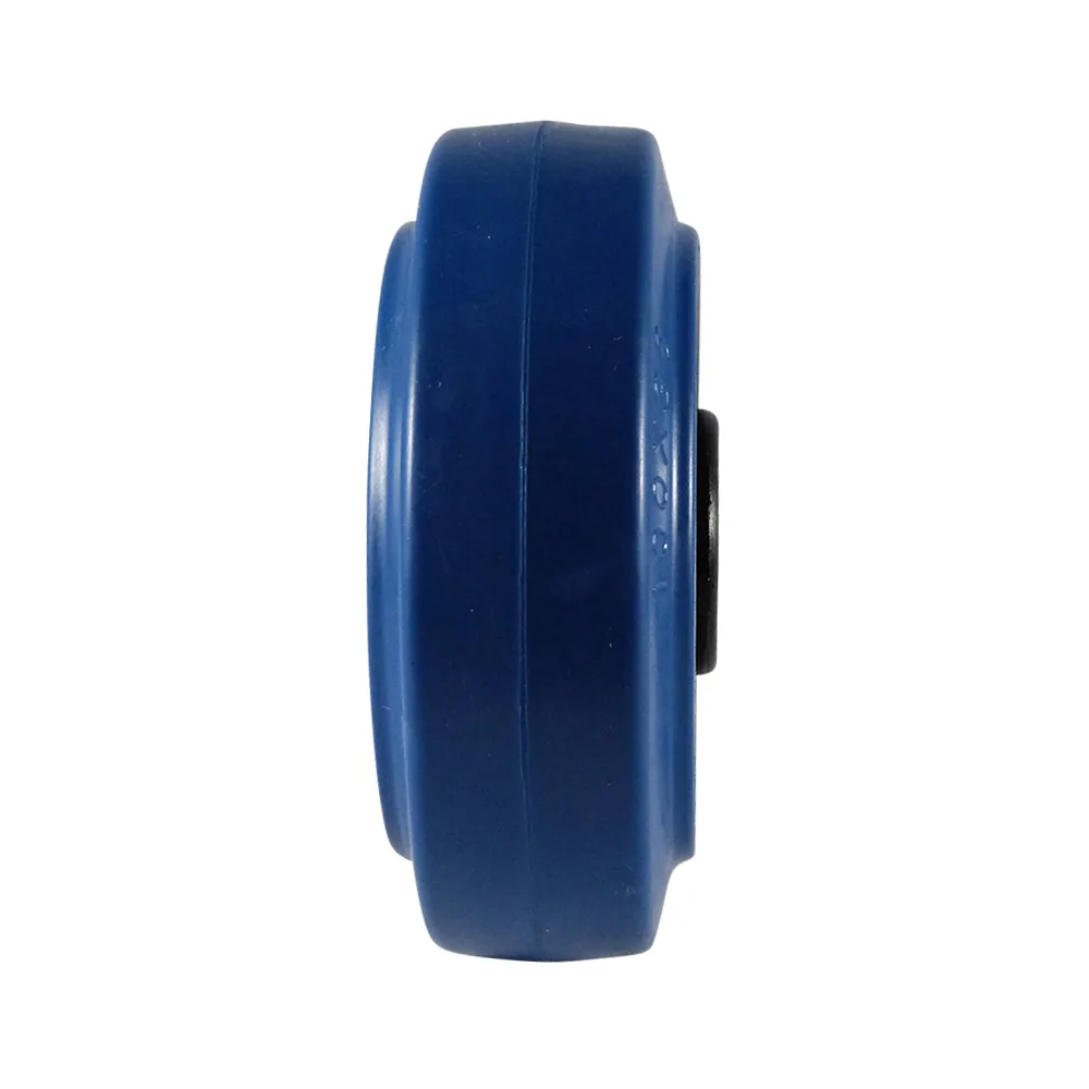 Rueda Ø100mm PA - banda de rodadura azul - caucho imagen 3