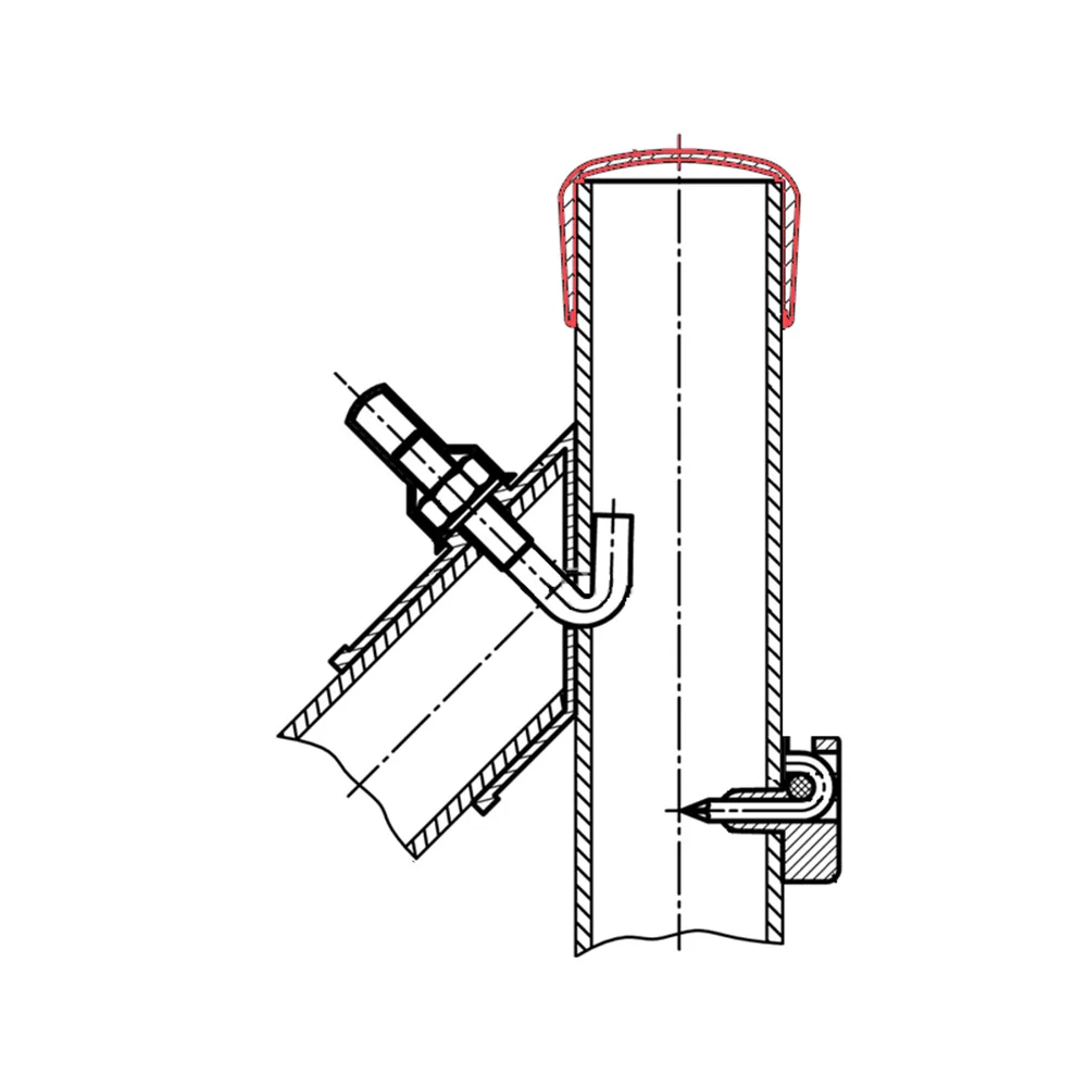 Dibujo técnico: Tapones para postes de valla redondos