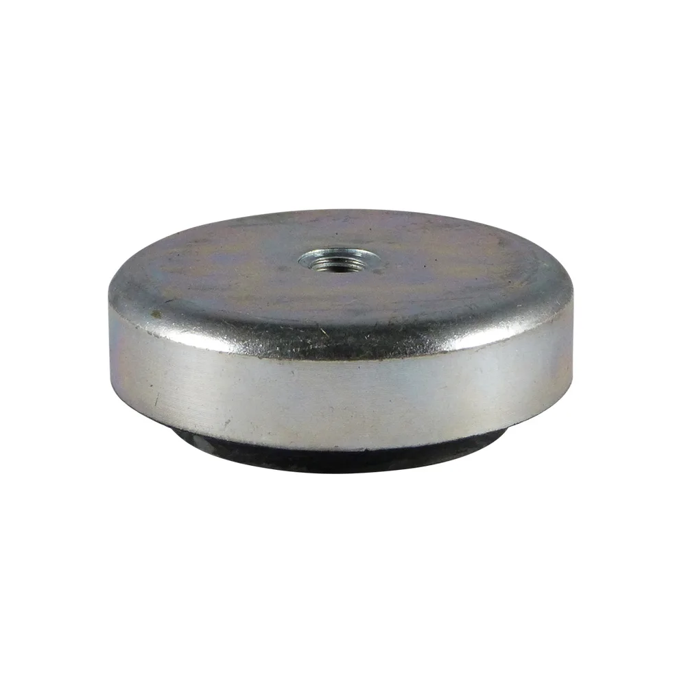 Pie de máquina regulable Ø150mm - M16 - sin vástago - Acero