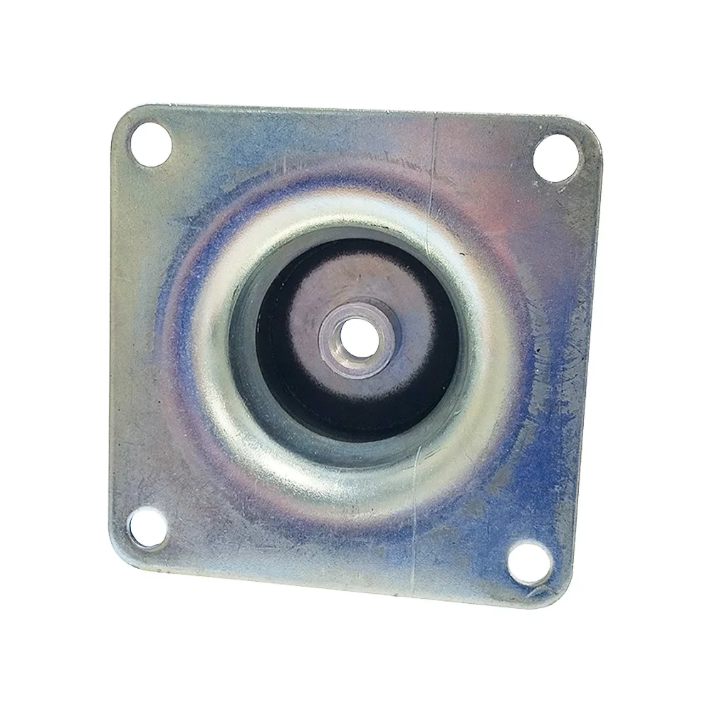 Pie de máquina sin seguridad antirrotura Ø192mm - 60 shore A - placa de montaje cuadrada 200x200mm - M20 imagen 2