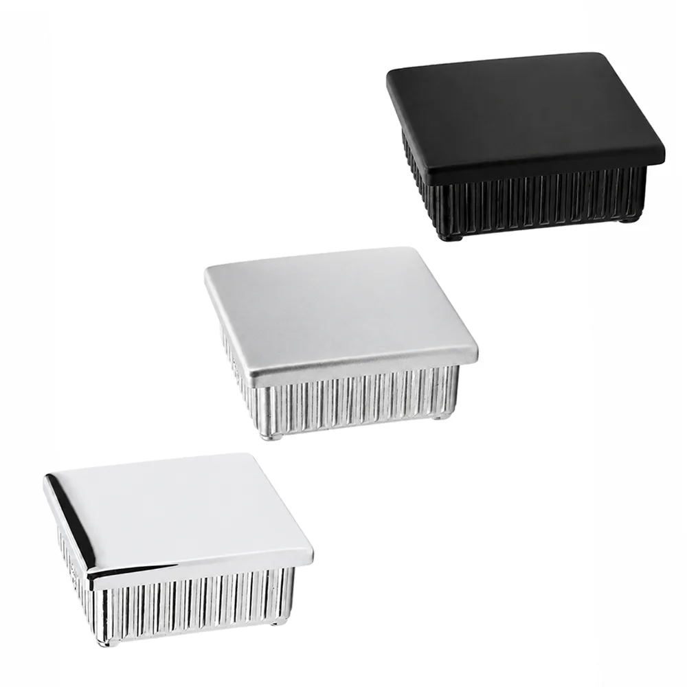 Contera cuadrada con aletas ABS - 20x20mm - 1.0mm -