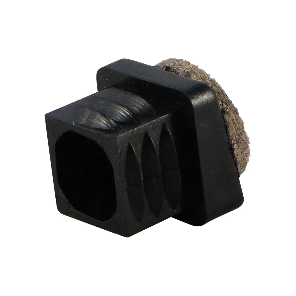Contera cuadrada con lamas PE 25x25 - base inclinada 10° - Negro imagen 4