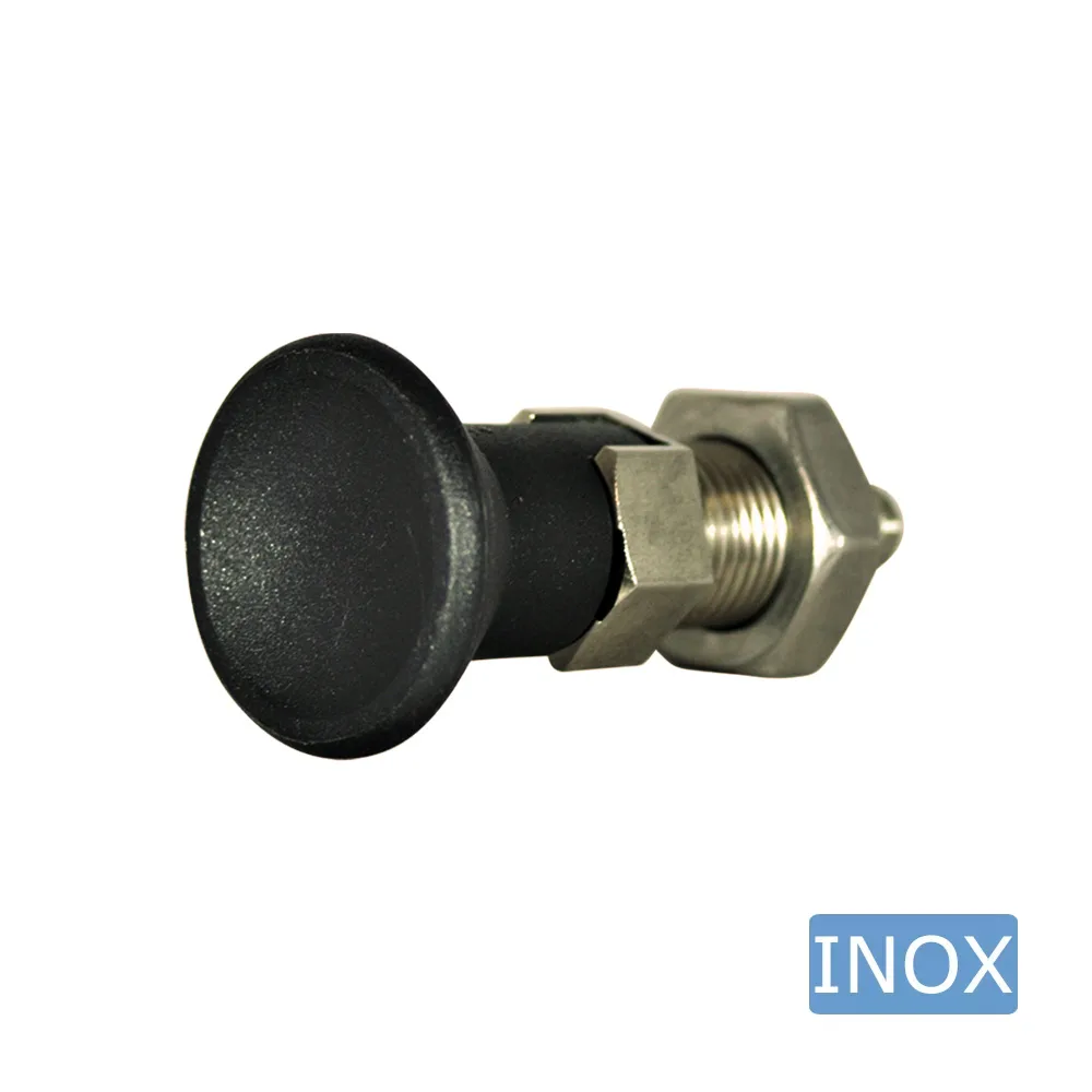 Posicionador con collarín hexagonal – acero inoxidable – con bloqueo