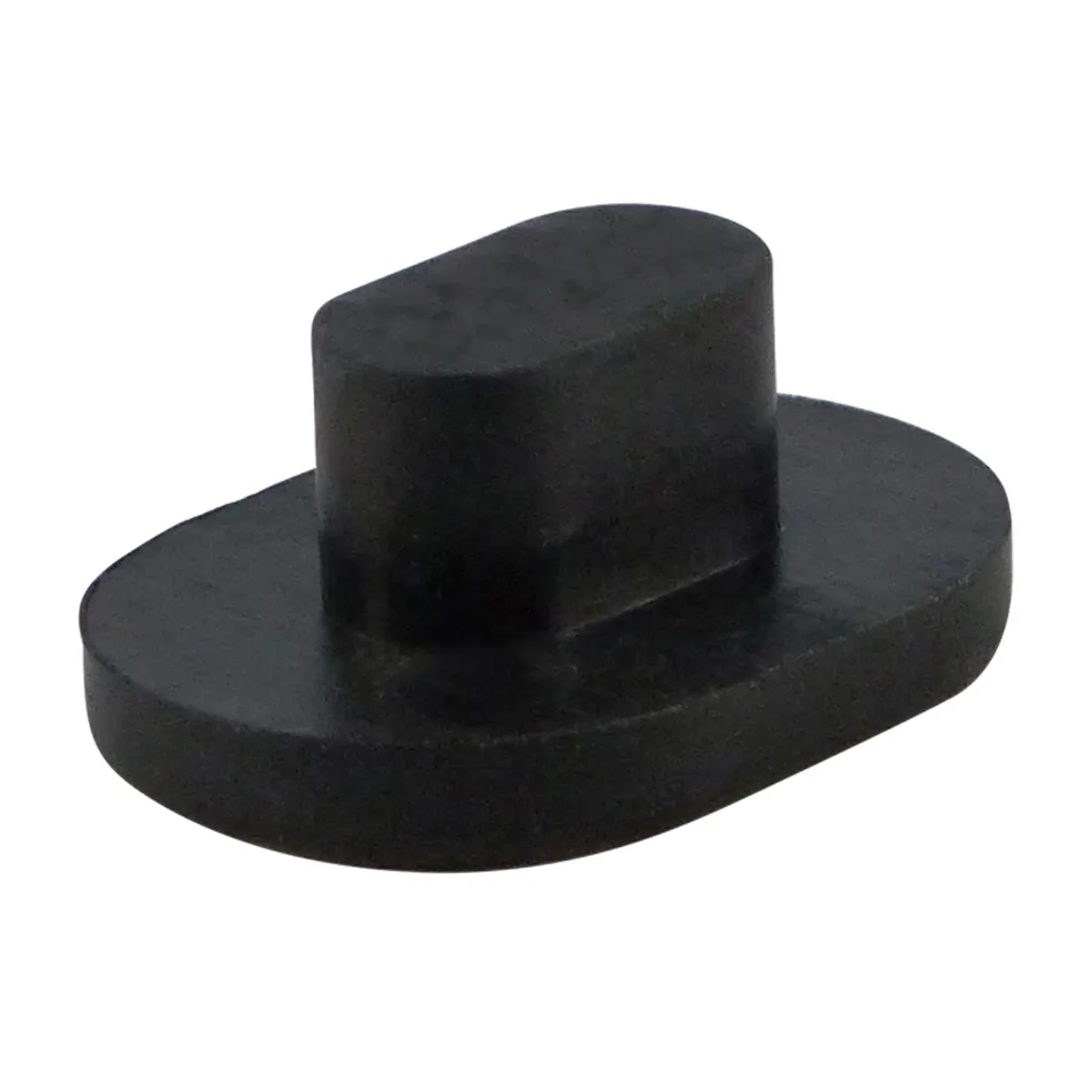 Inserto de caucho antideslizante para rejilla perforada ovalado 34x25mm - vástago 18x10mm - Negro imagen 2
