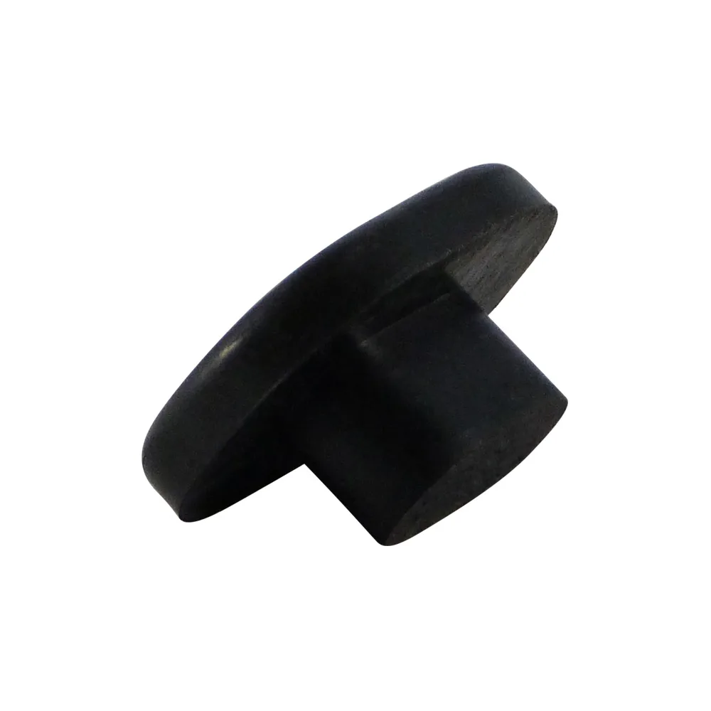 Inserto de caucho antideslizante para rejilla perforada ovalado 34x25mm - vástago 18x10mm - Negro imagen 3