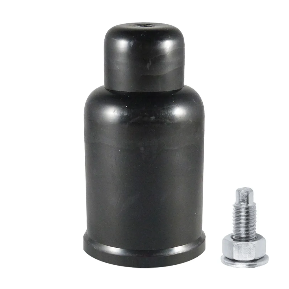 Tapón de tuerca con protección de arandela PE-LD+UVA M60 - SW 90 - telescópico 125mm - Negro